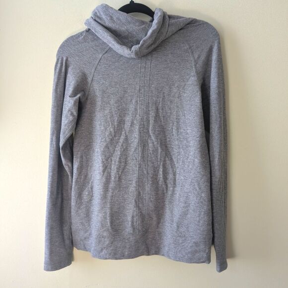 Lululemon Make A Move Long Sleeve Heathered Battleship Size 4 - Picture 6 of 9